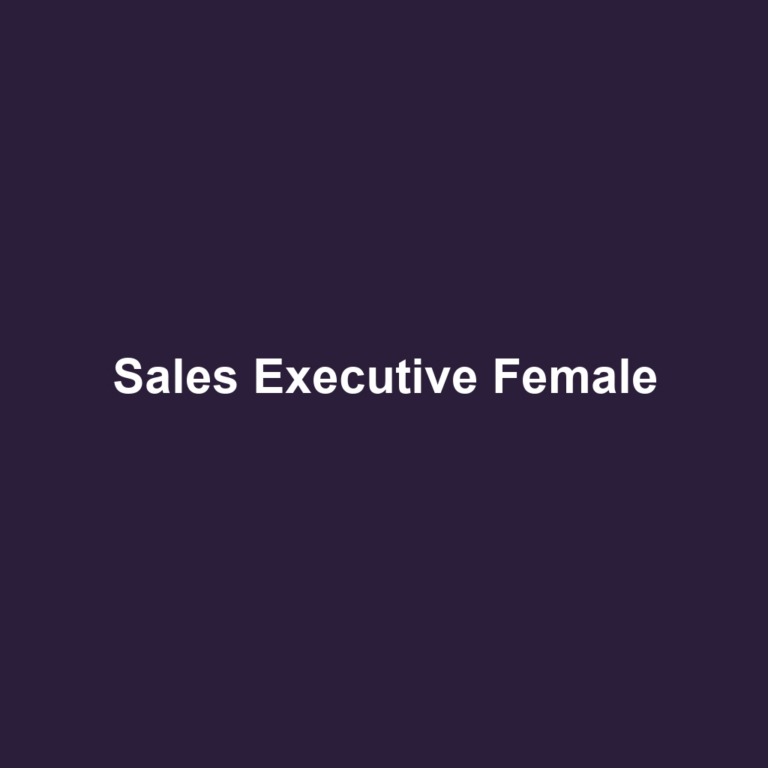 Sales Executive Female