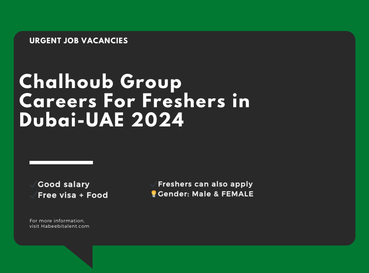 Chalhoub Group Careers For Freshers in Dubai-UAE 2024