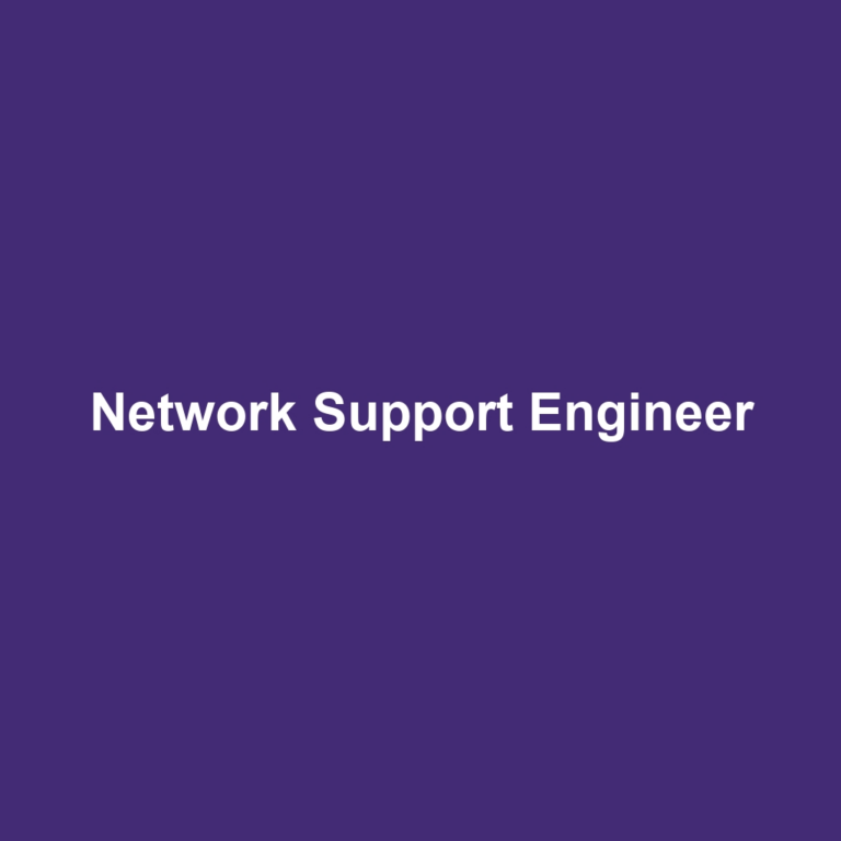 Network Support Engineer