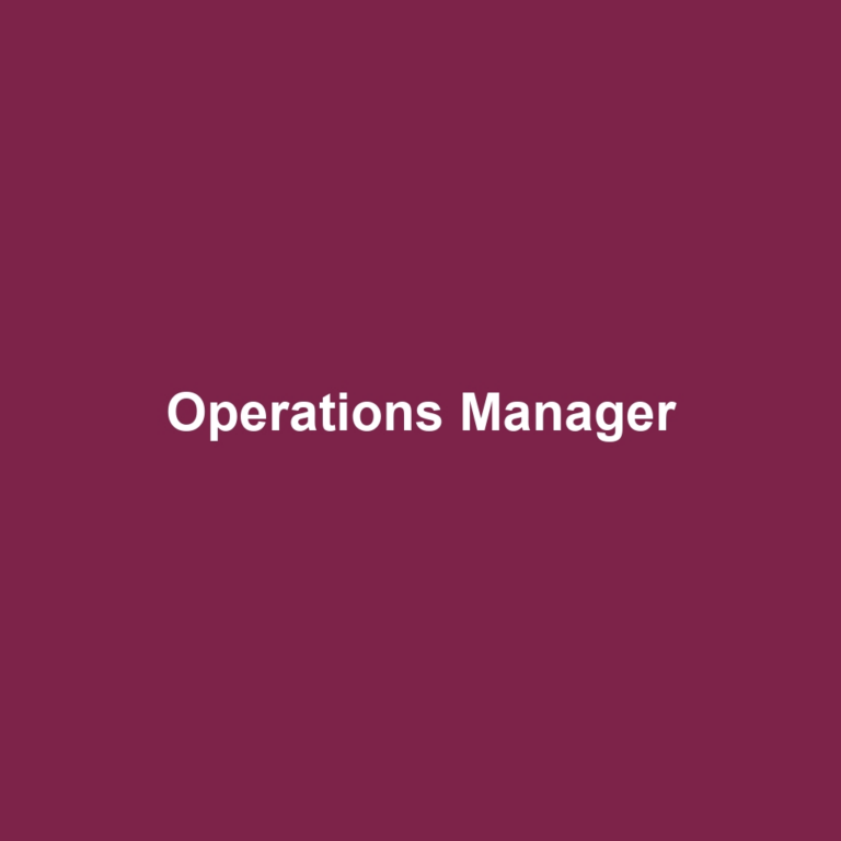 Operations Manager