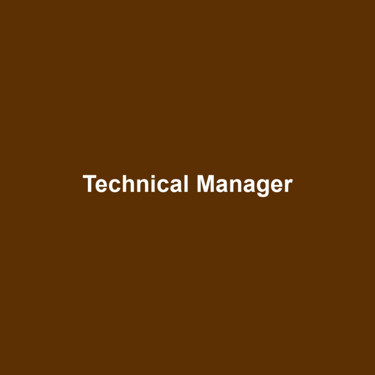 Technical Manager